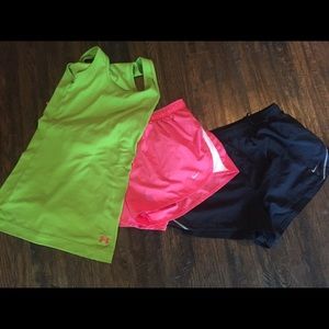 Nike/Under Armour Workout shorts and tank